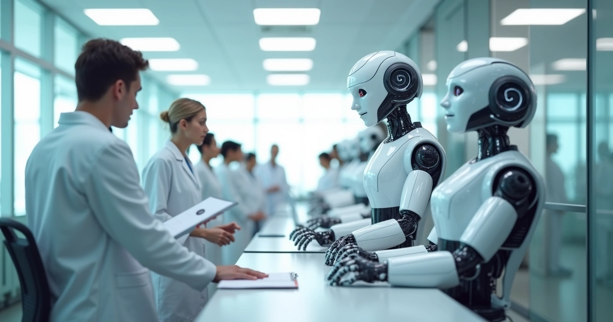 Robôs digitais otimizando rotina clínica 