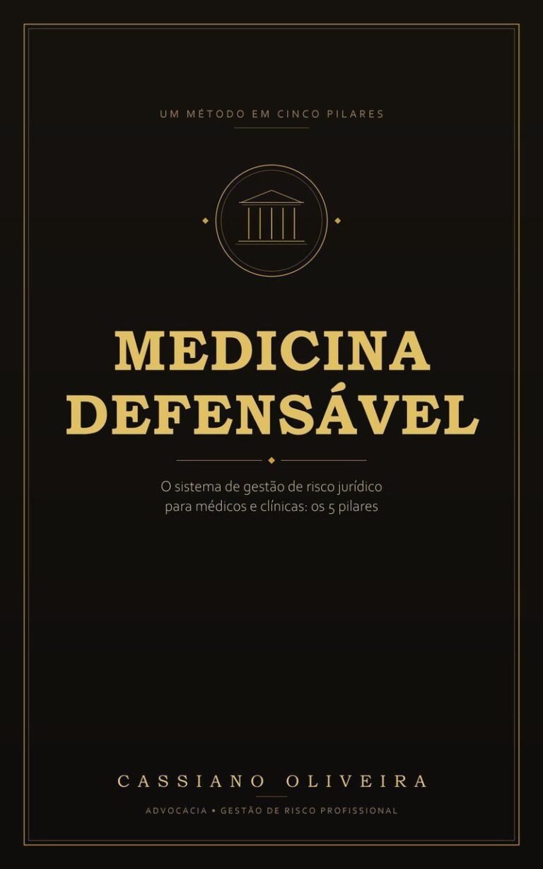 Capa do livro Medicina Defensável, de Cassiano Oliveira