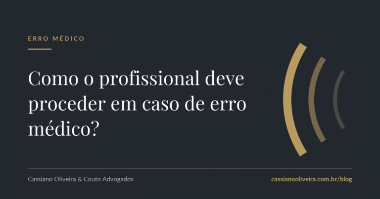 Como o profissional deve proceder em caso de erro médico?